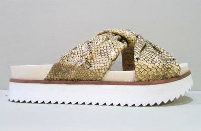 Sandalia plana animal print de Bonn
